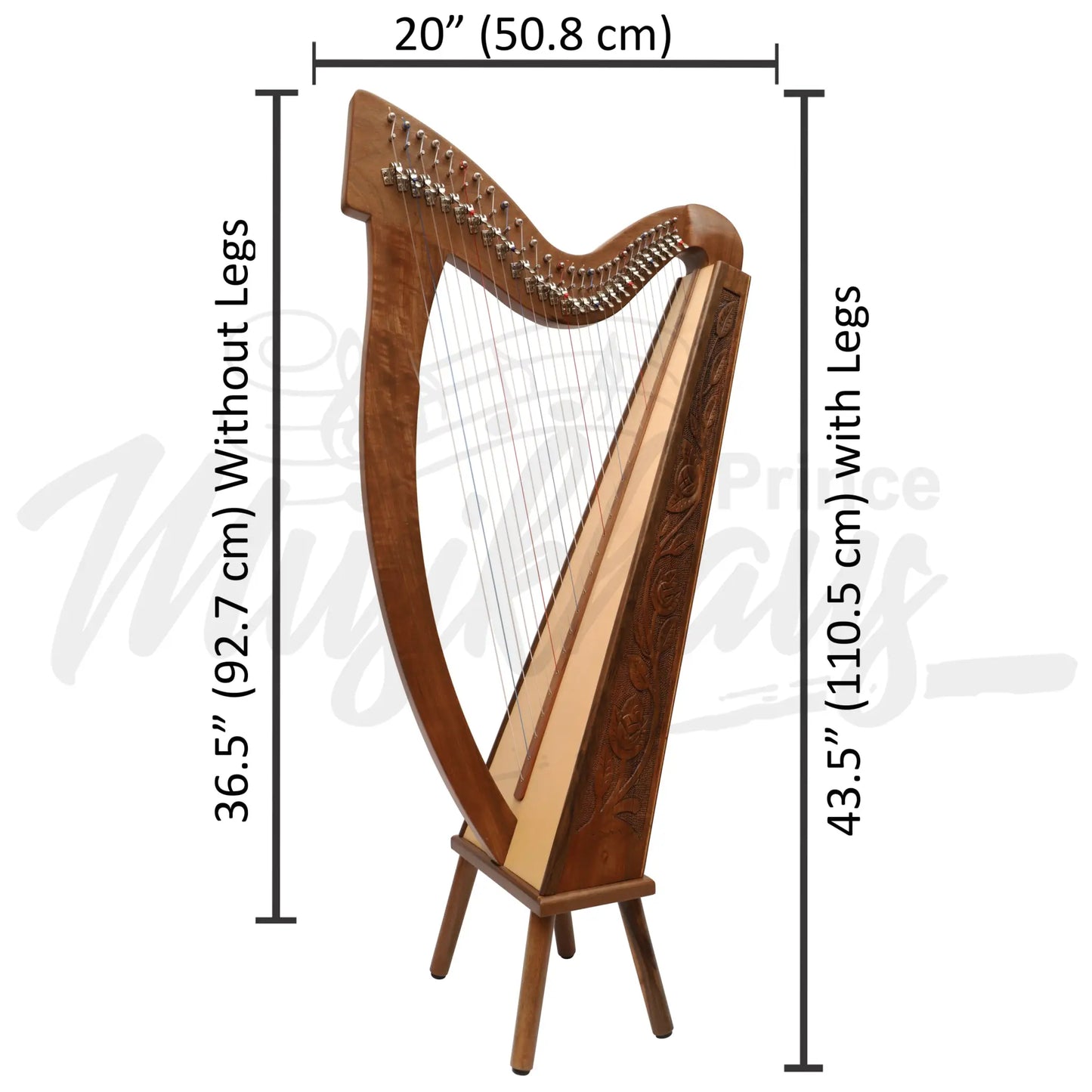 27 String Trinity Harp Rosewood