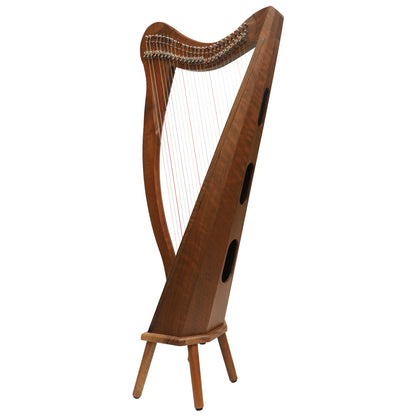 MUZIKKON 27 STRING ARD RI HARP WALNUT