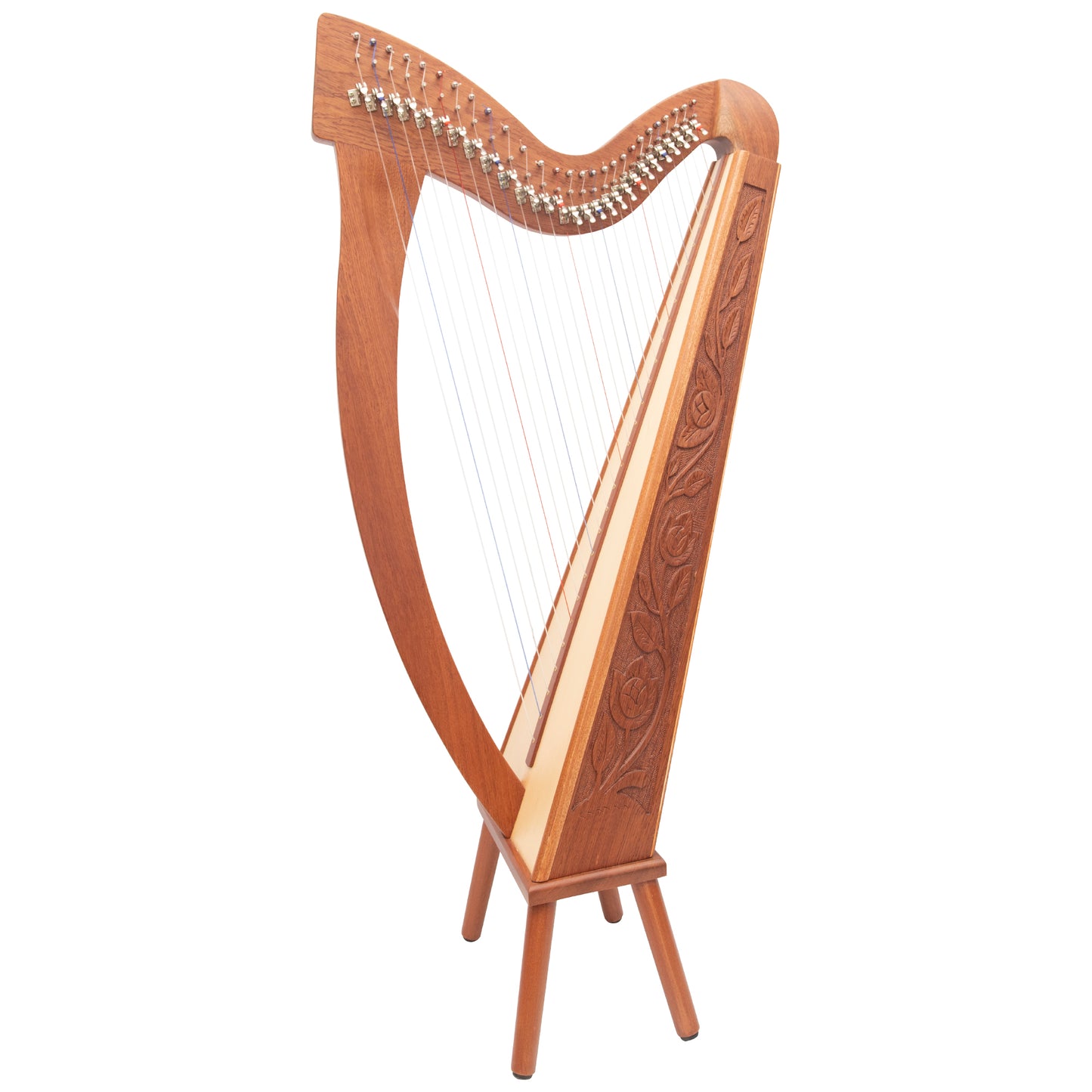 27 String Trinity Harp Mahogany