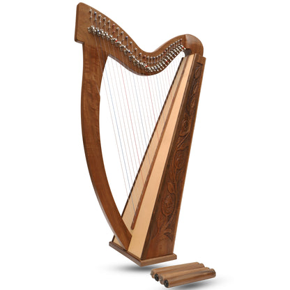 27 STRING TRINITY HARP WALNUT