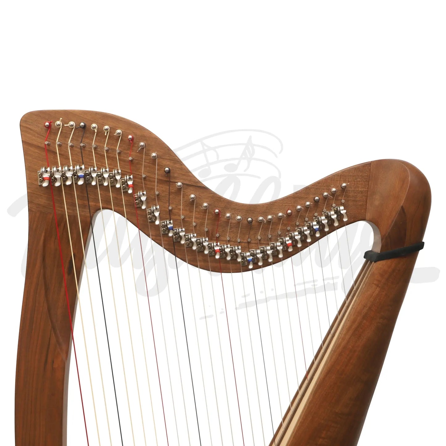 28 String Claddagh Harp Walnut