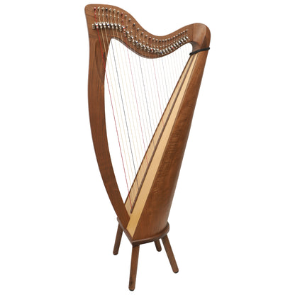 28 STRING CLADDAGH HARP WALNUT