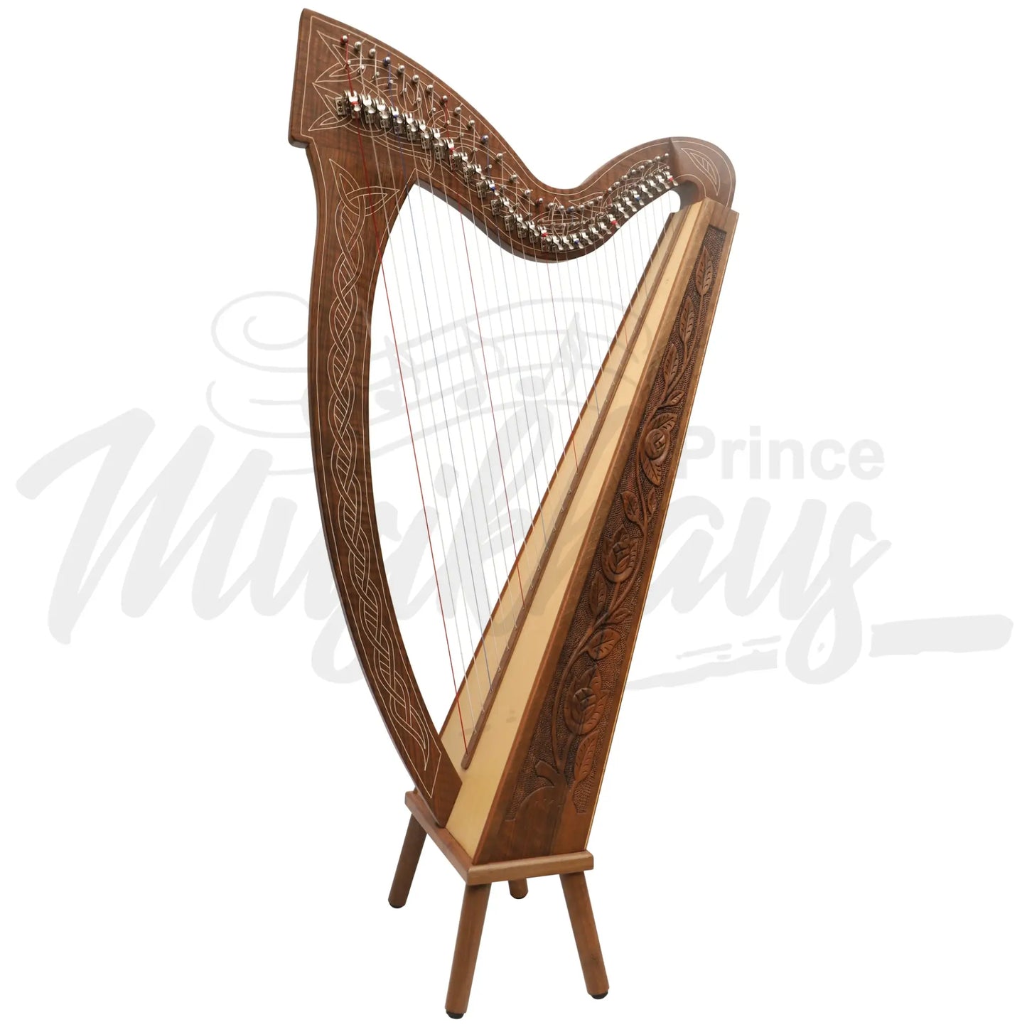 29 String Boru Harp Walnut