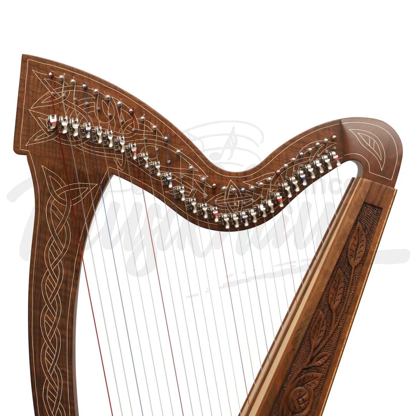 29 String Boru Harp Walnut