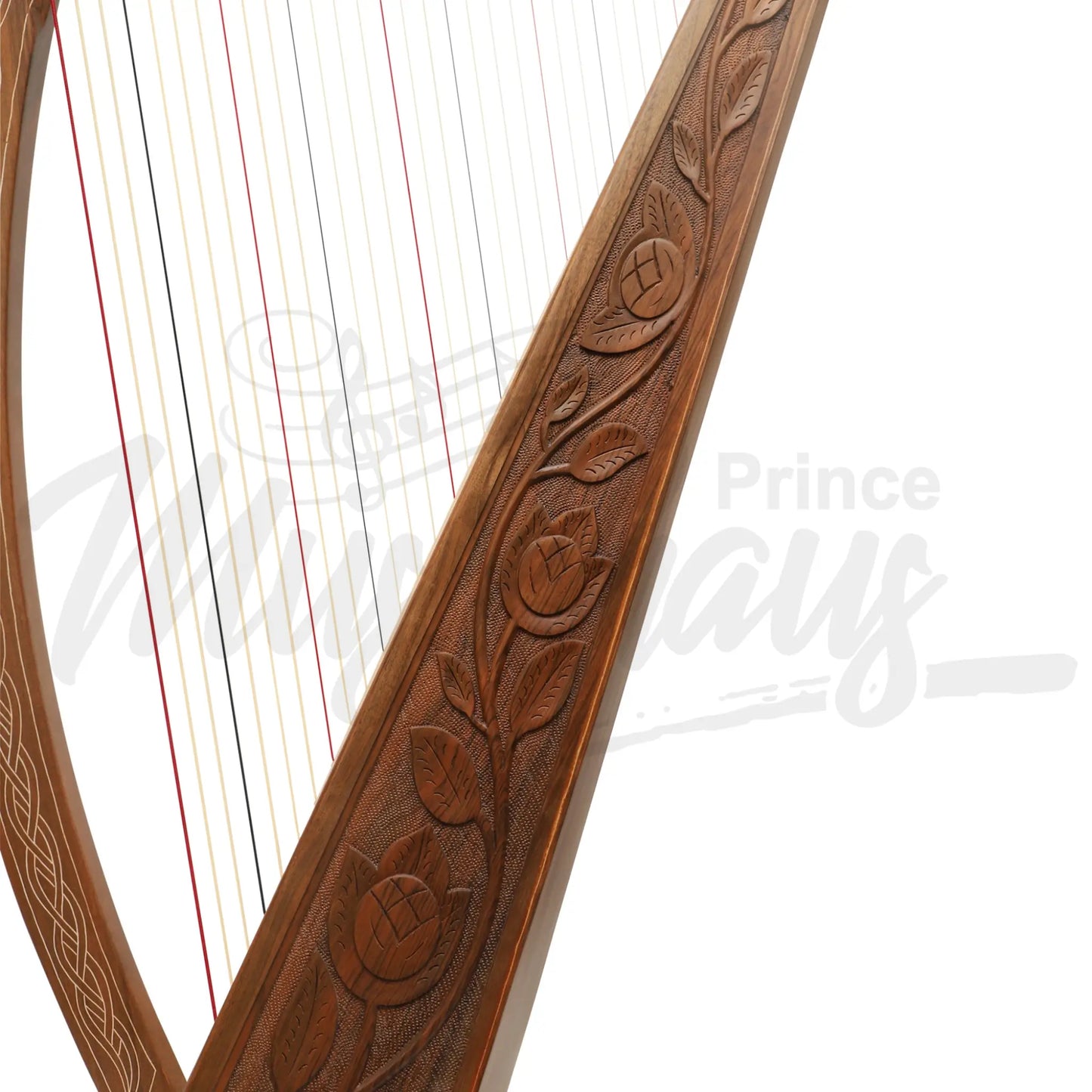 36 String Boru Harp Walnut