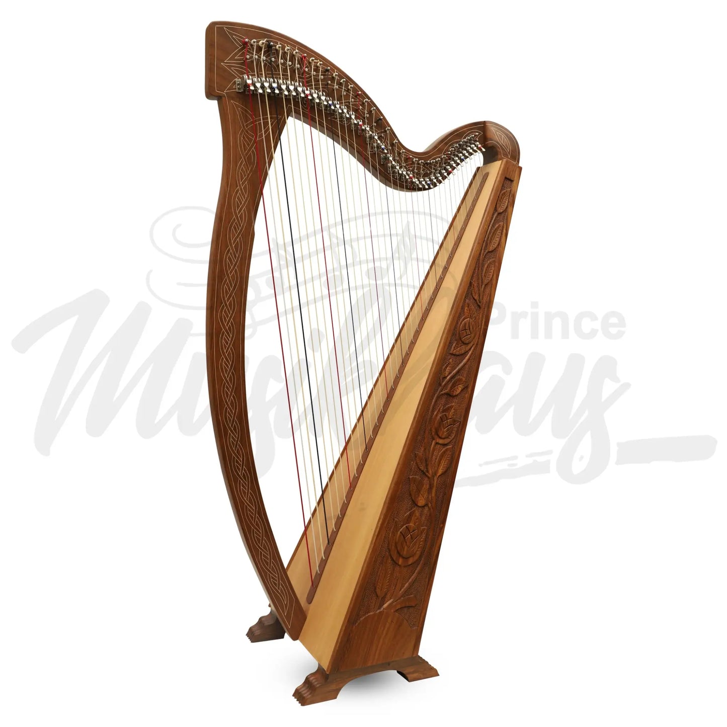 36 String Muzikkon Boru Harp Rosewood