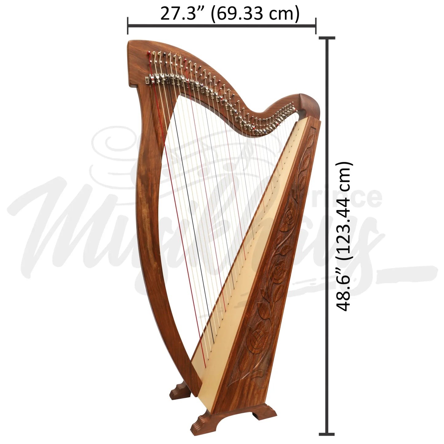 36 Strings Trinity Harp Rosewood