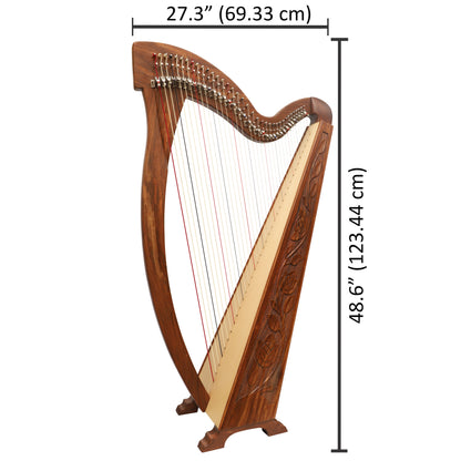 36 STRINGS TRINITY HARP ROSEWOOD