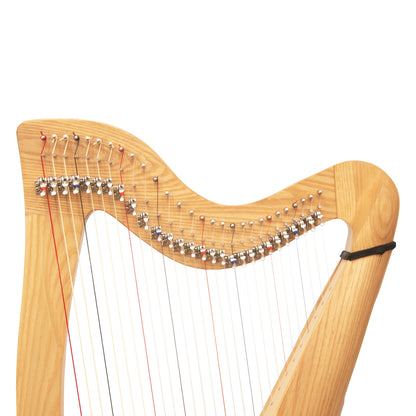 MUZIKKON 28 STRING CLADDAGH HARP ASHWOOD