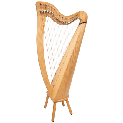 MUZIKKON 28 STRING CLADDAGH HARP ASHWOOD