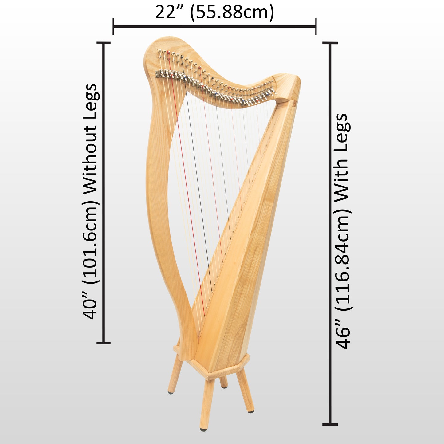 MUZIKKON 29 STRING ARD RI HARP ASHWOOD