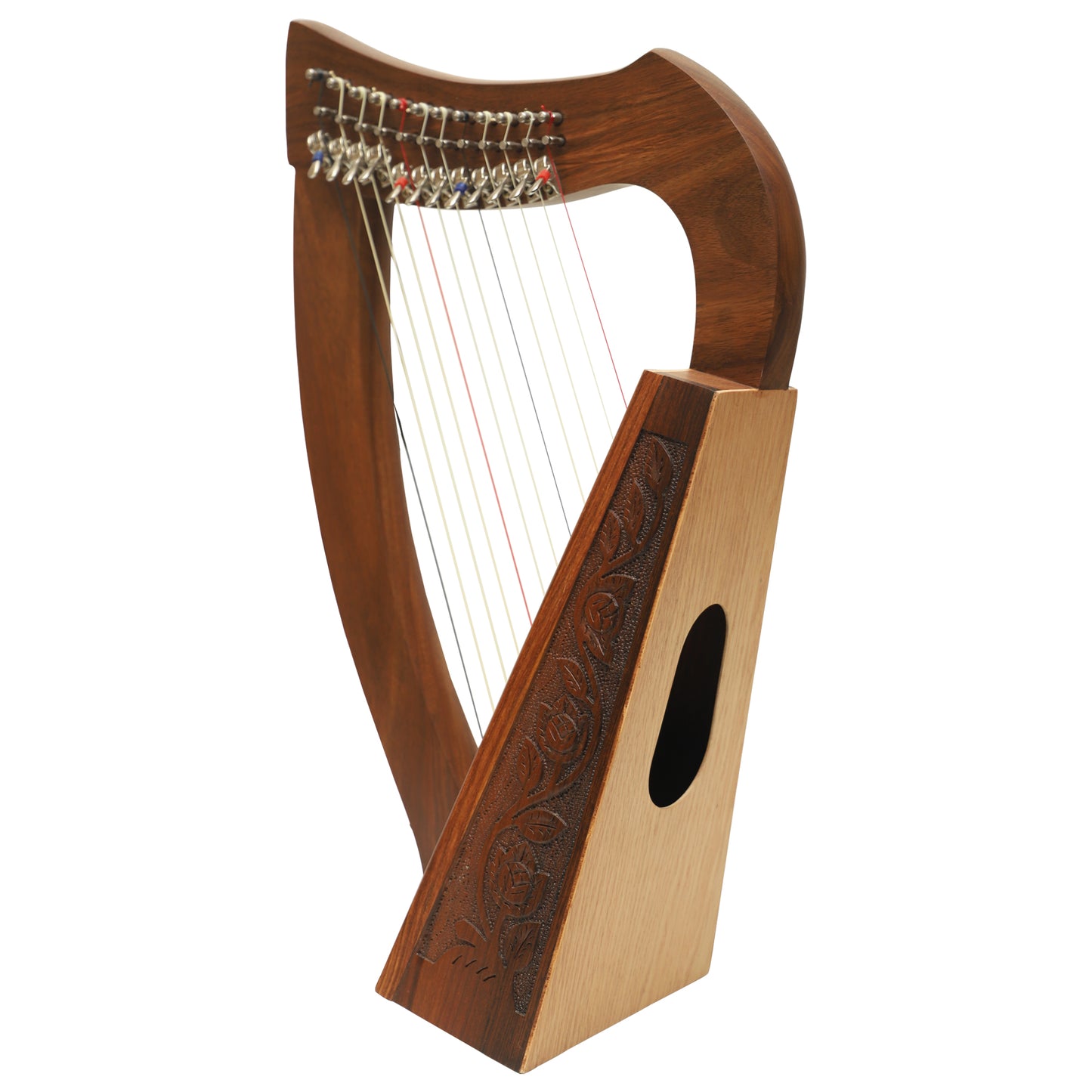 O'CAROLAN HARP, 12 STRING R/W WITH SHARPENING LEVERS