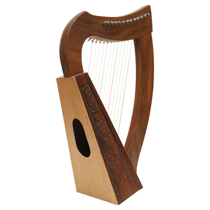 O'CAROLAN HARP, 12 STRING R/W WITH SHARPENING LEVERS