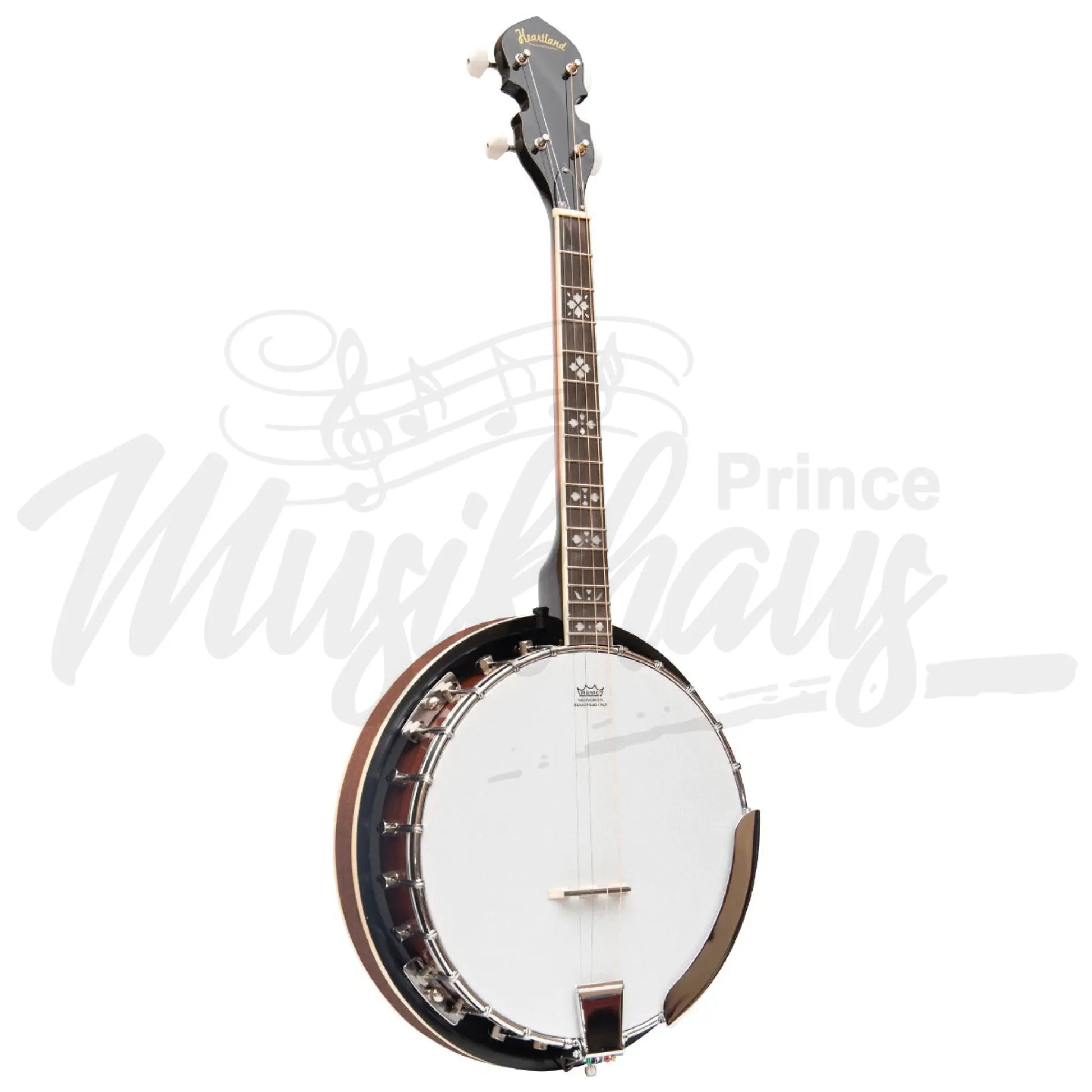 Heartland 4 String 17 Fret Irish Tenor Banjo Left Handed Player Series With Closed Solid Back