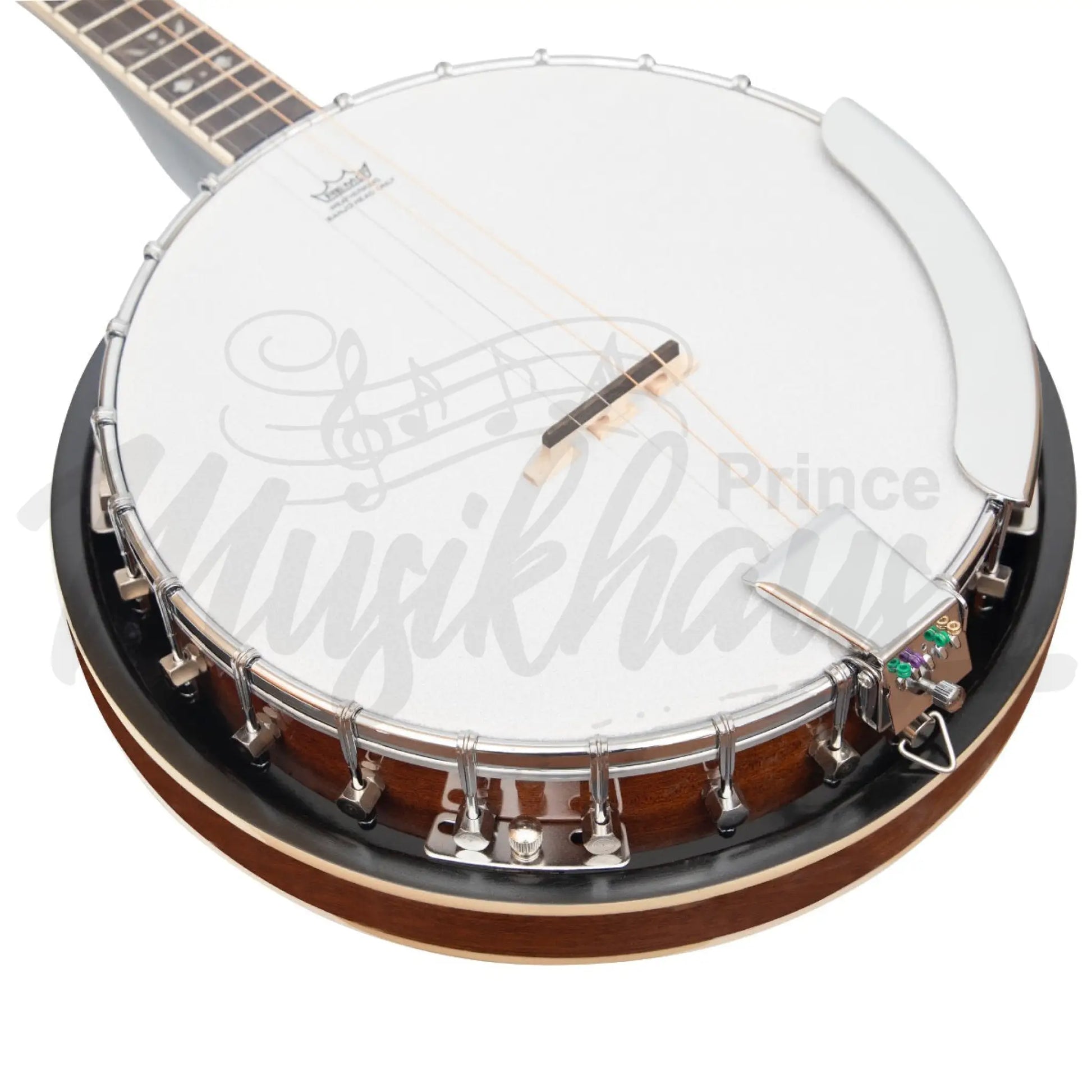 Heartland 4 String 17 Fret Irish Tenor Banjo Left Handed Player Series With Closed Solid Back