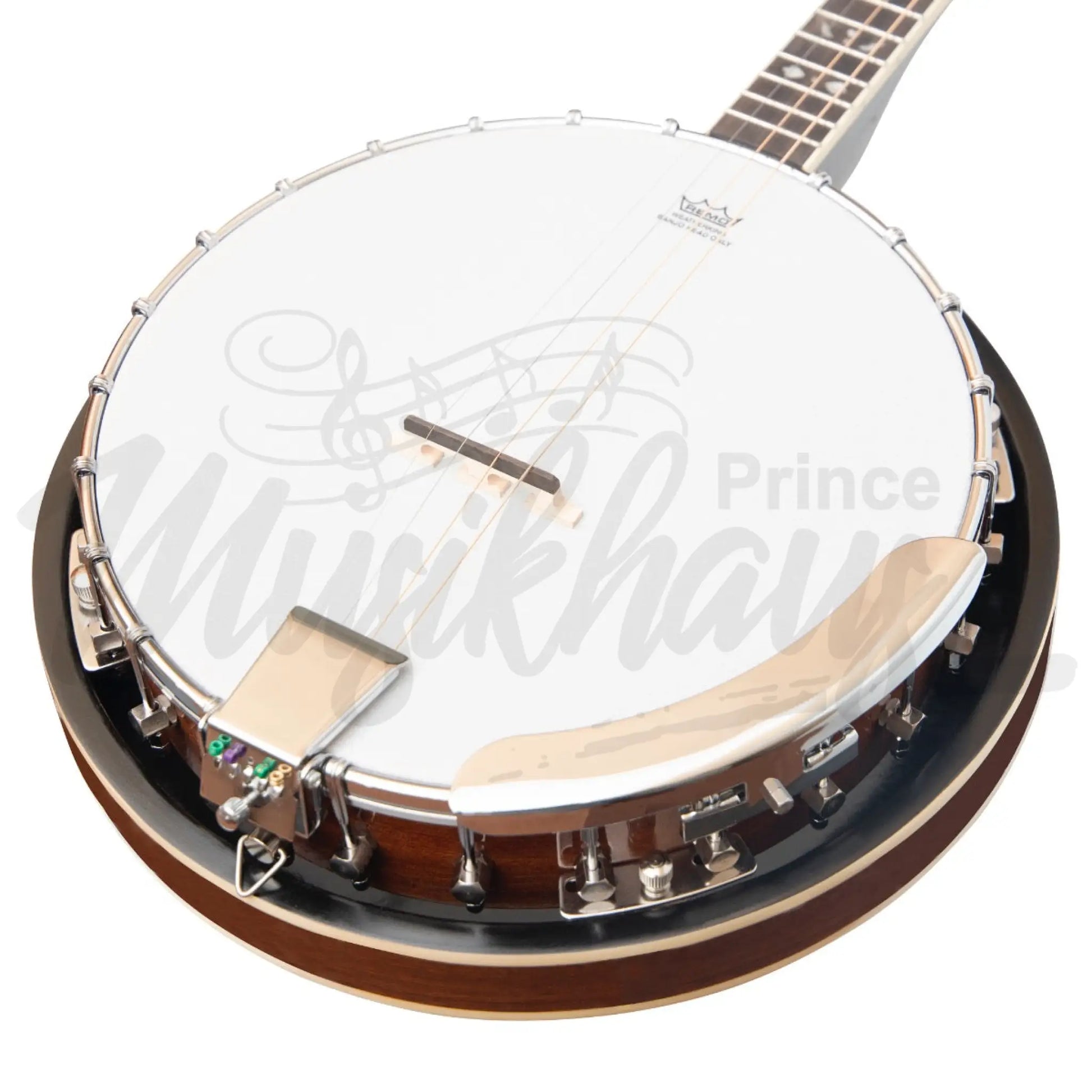 Heartland 4 String 17 Fret Irish Tenor Banjo Left Handed Player Series With Closed Solid Back