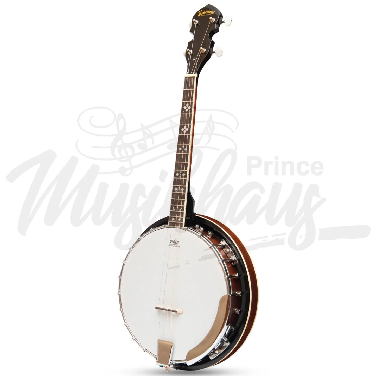 Heartland 4 String 17 Fret Irish Tenor Banjo Left Handed Player Series With Closed Solid Back