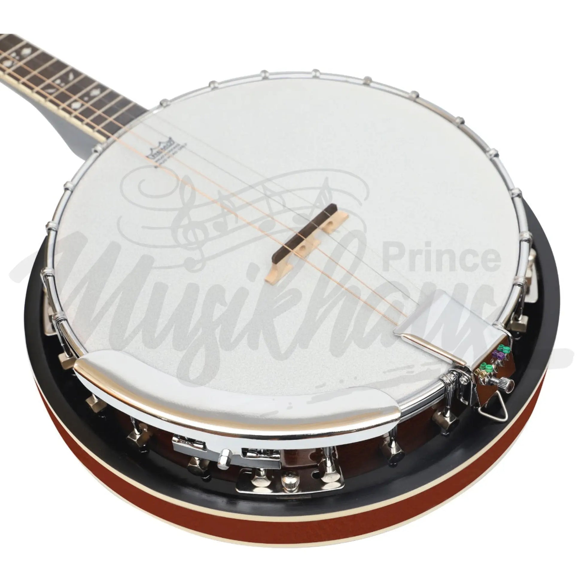 Heartland 4 String 17 Fret Irish Tenor Banjo Player Series With Closed Solid Back Sunburst Finish