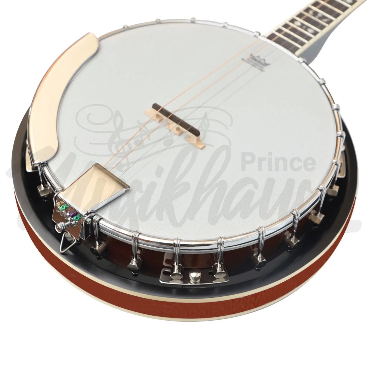 Heartland 4 String 17 Fret Irish Tenor Banjo Player Series With Closed Solid Back Sunburst Finish