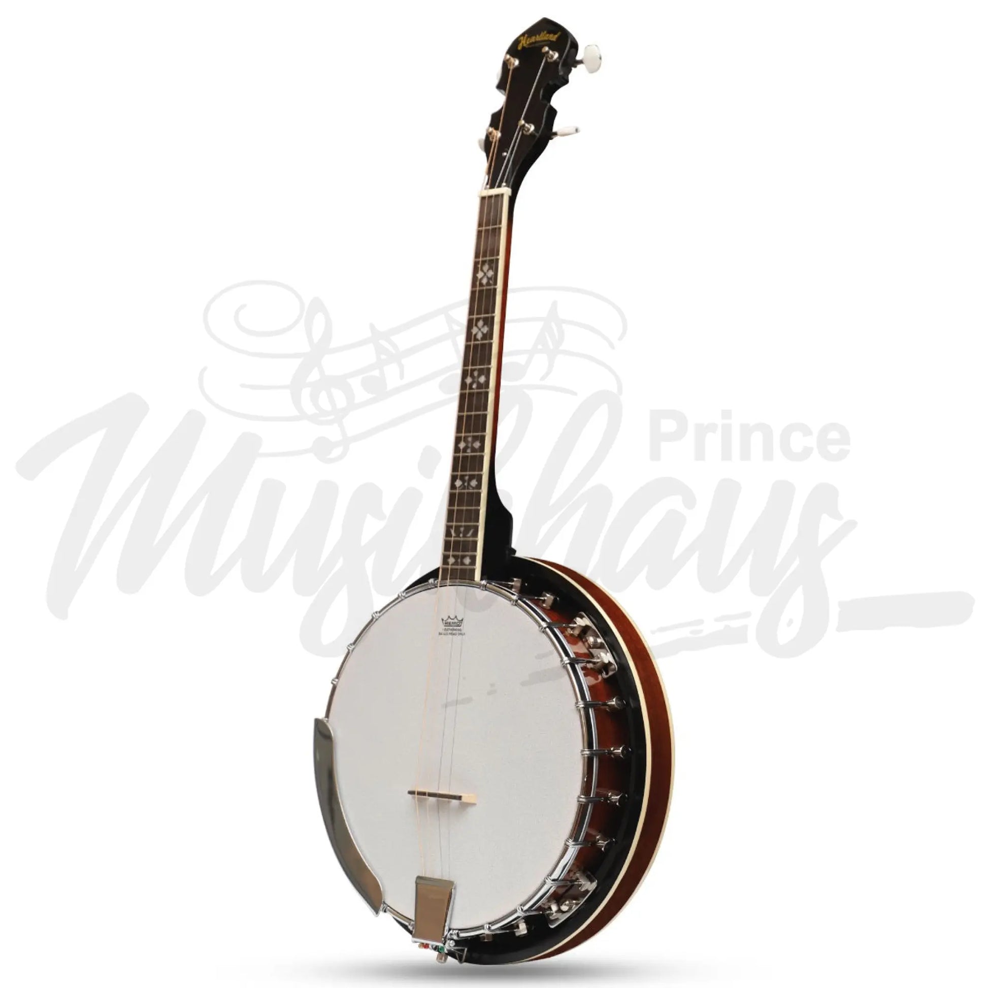 Heartland 4 String 17 Fret Irish Tenor Banjo Player Series With Closed Solid Back Sunburst Finish