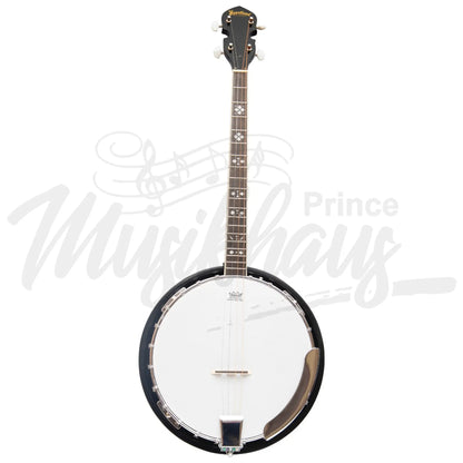 Heartland 4 String 19 Fret Irish Tenor Banjo Left Handed Player Series With Closed Solid Back