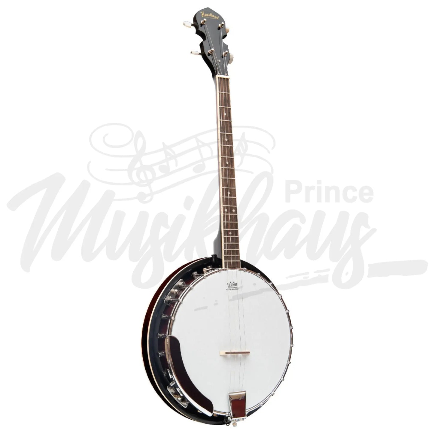 Heartland 4 String Banjo 19 Frets Irish Tenor 24 Bracket With Closed Solid Back