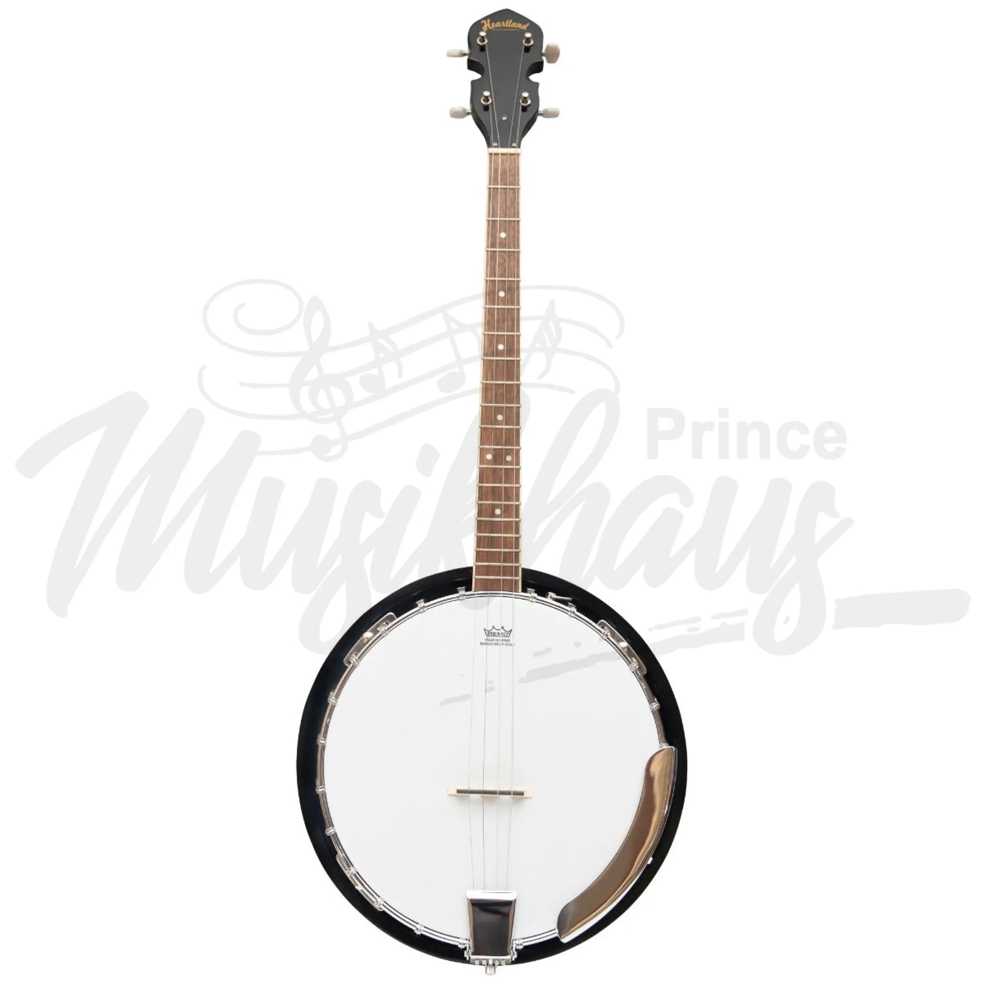 Heartland 4 String Banjo 19 Frets Irish Tenor Left Handed 24 Bracket With Closed Solid Back