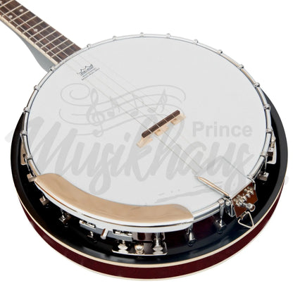 Heartland 4 String Banjo Solid Back 17 Fret Tenor Short Scale