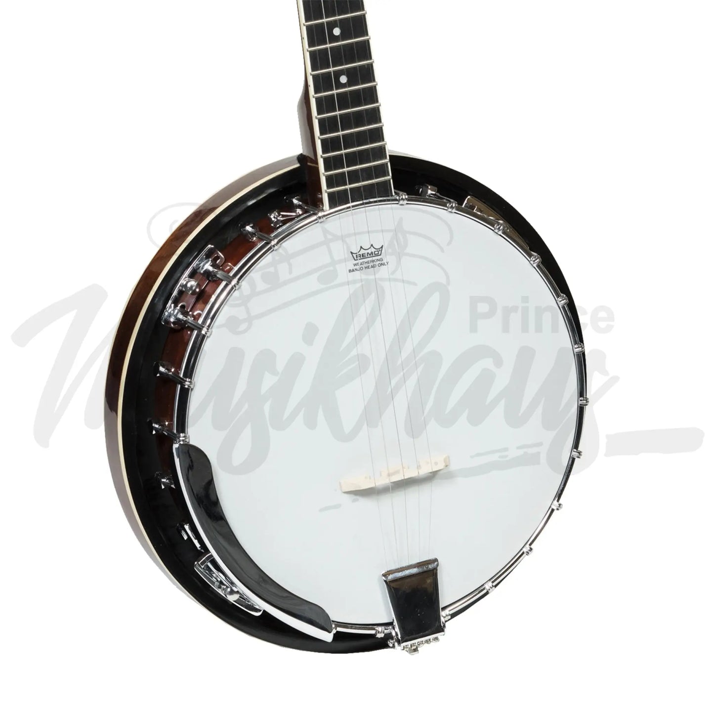 Heartland 5 String Irish Banjo 24 Bracket With Closed Solid Back And Geared 5Th Tuner