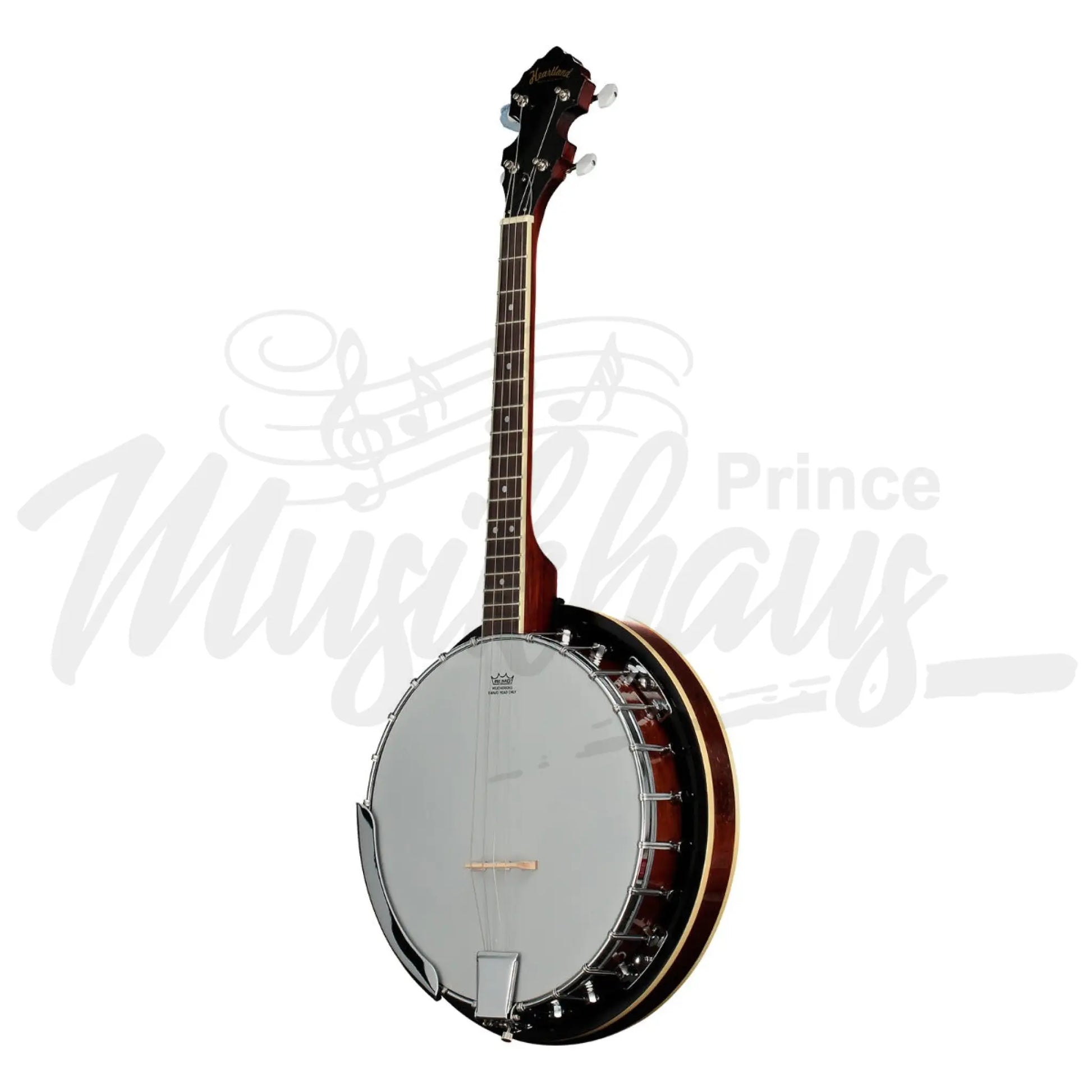 Heartland 6 String Guitar Banjo Solid Back Irish