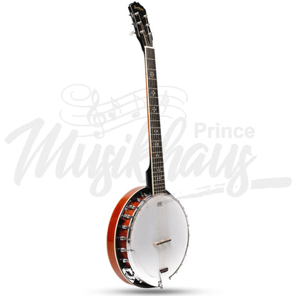 Heartland 6 String Irish Banjo Player Series 24 Bracket Closed Solid Back Sunburst Finish