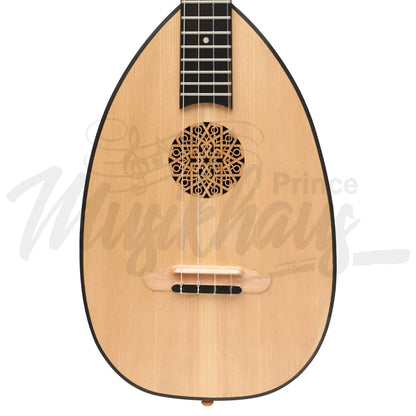 Heartland Baroque Ukulele 4 String Baritone Variegated Walnut And Lacewood