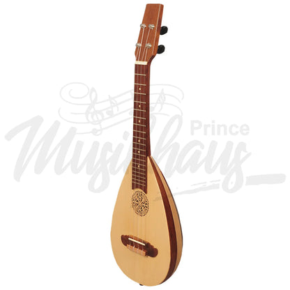 Heartland Baroque Ukulele 4 String Concert Variegated Rosewood And Lacewood