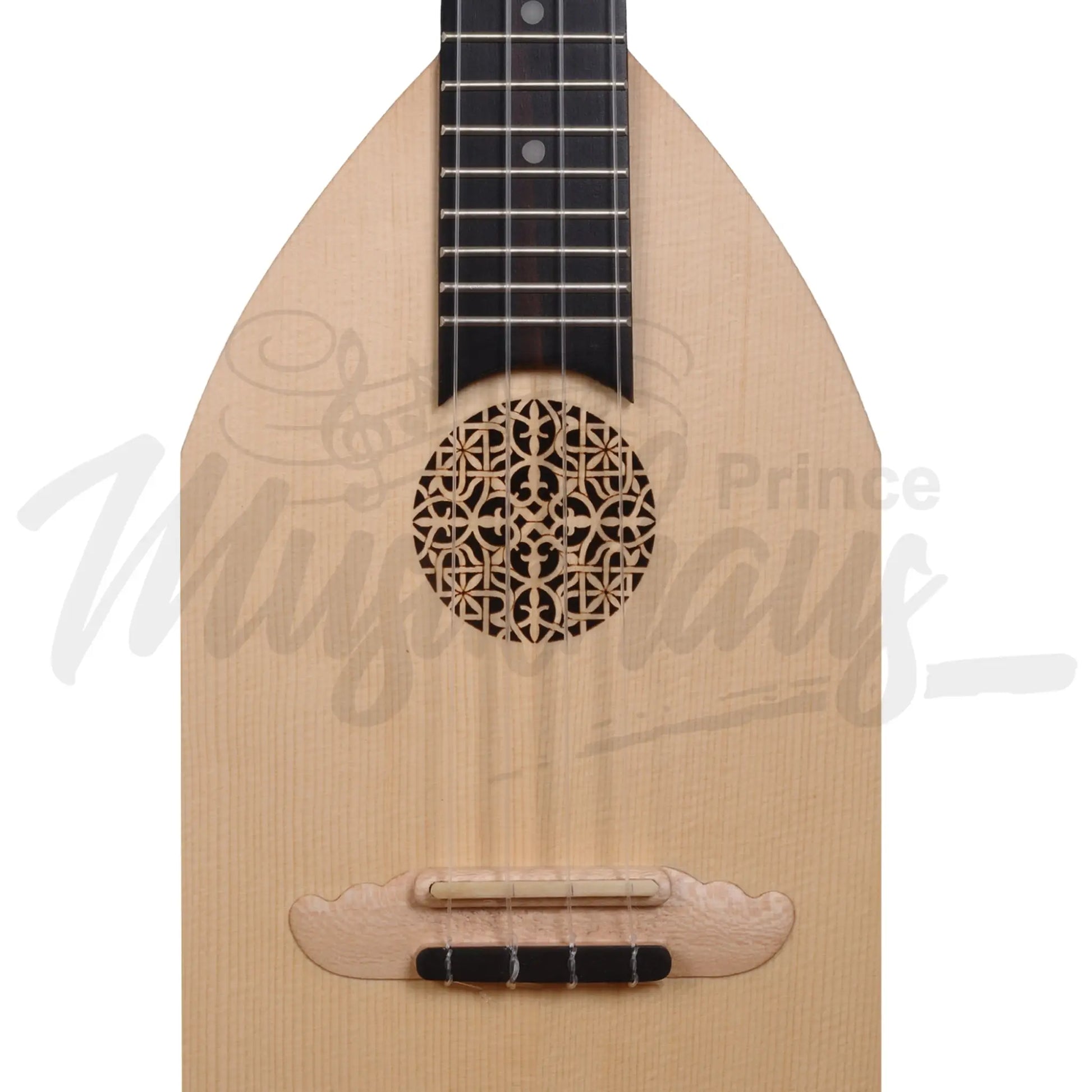 Heartland Baroque Ukulele 4 String Concert Variegated Walnut And Lacewood Left Handed