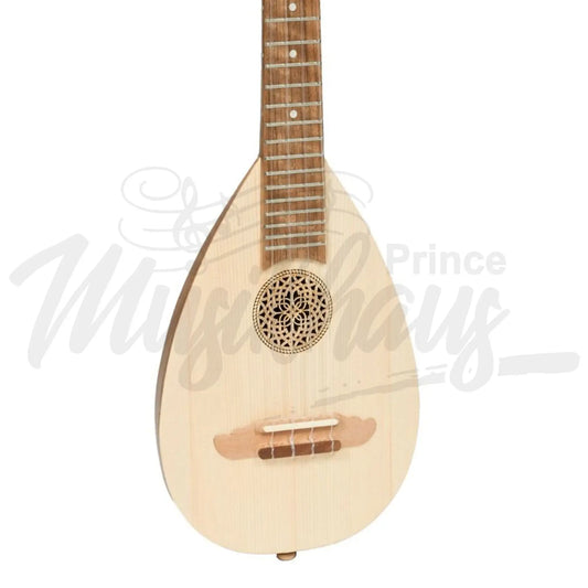 Heartland Baroque Ukulele 4 String Soprano Variegated Walnut And Lacewood