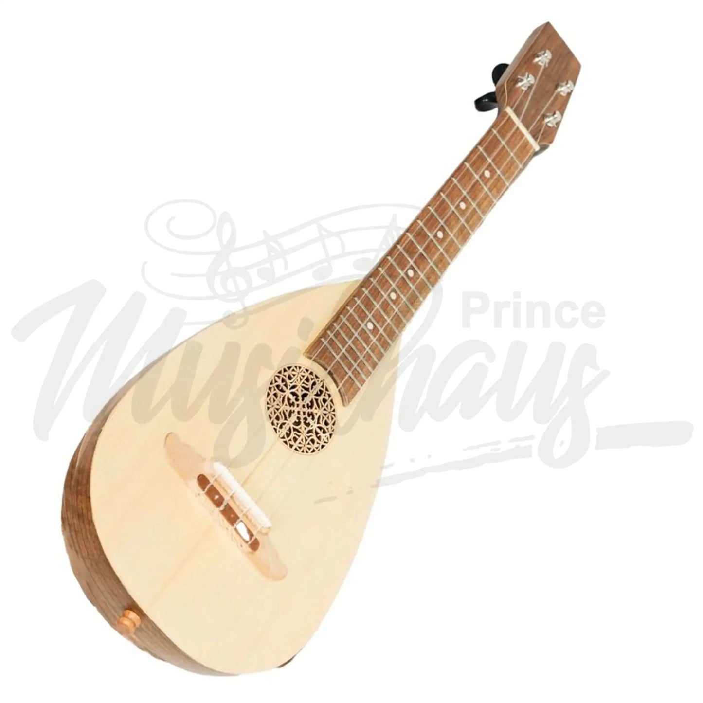 Heartland Baroque Ukulele 4 String Soprano Variegated Walnut And Lacewood