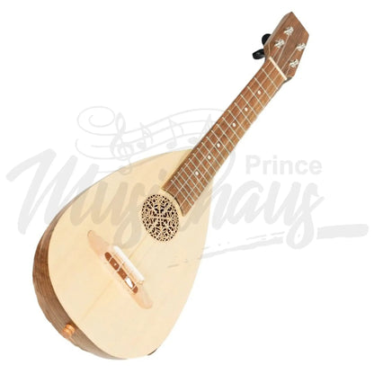 Heartland Baroque Ukulele 4 String Soprano Variegated Walnut And Lacewood