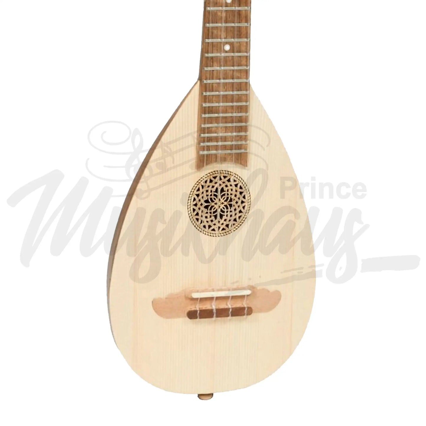 Heartland Baroque Ukulele 4 String Soprano Variegated Walnut And Lacewood Left Handed