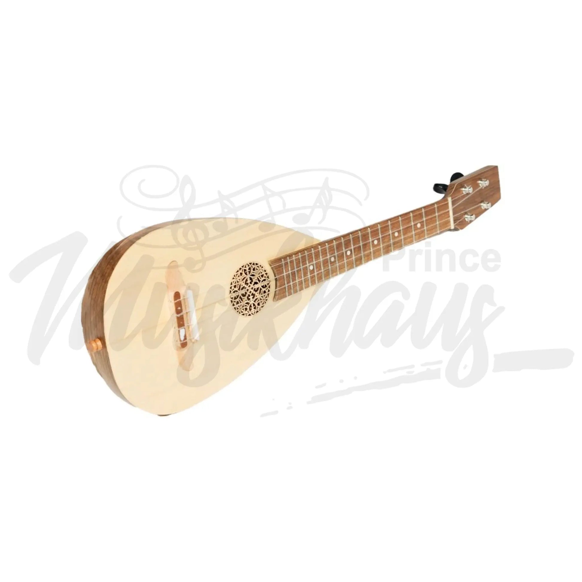 Heartland Baroque Ukulele 4 String Soprano Variegated Walnut And Lacewood Left Handed