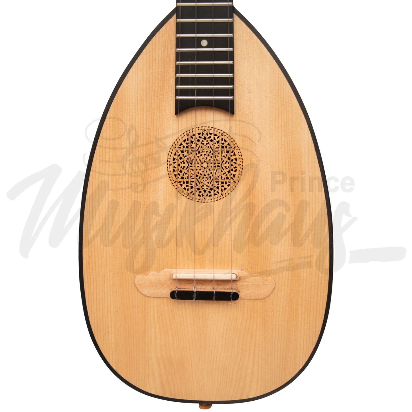 Heartland Baroque Ukulele 4 String Tenor Variegated Walnut And Lacewood Left Hand