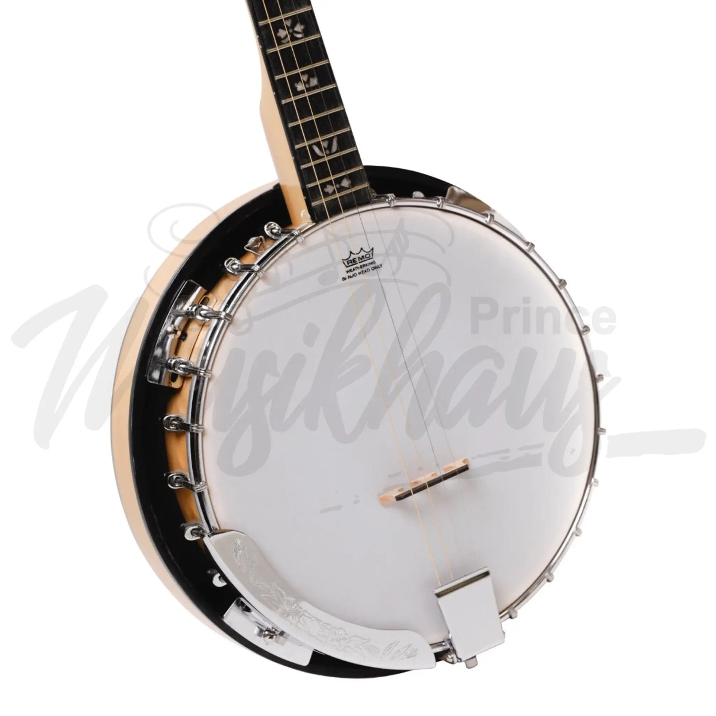 Heartland Deluxe Irish Tenor Banjo 17 Frets With 24 Bracket And Closed Solid Back Maple Finish