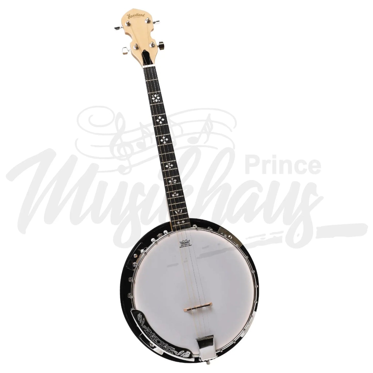 Heartland Deluxe Irish Tenor Banjo 19 Frets With 24 Bracket And Closed Solid Back Maple Finish