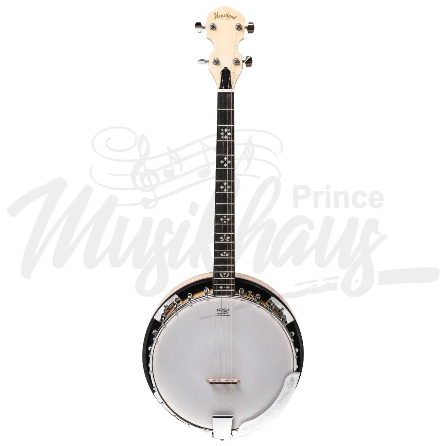 Heartland Deluxe Irish Tenor Banjo Left Handed 19 Frets 24 Bracket Closed Solid Back Maple Finish