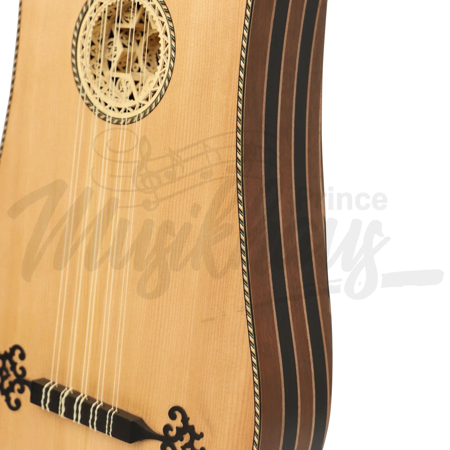 Heartland Sellas Baroque Guitar 5 Course Variegated Walnut Ebony