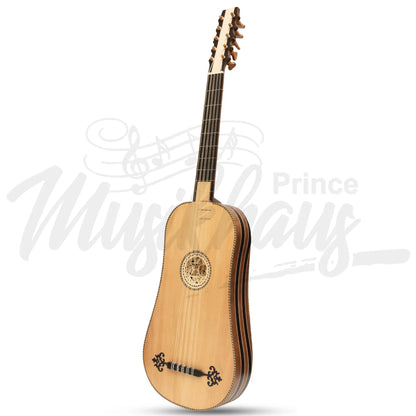 Heartland Sellas Baroque Guitar 5 Course Variegated Walnut Ebony