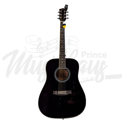 Heartland Spirit Dreadnought Steel String Guitar Kit Black