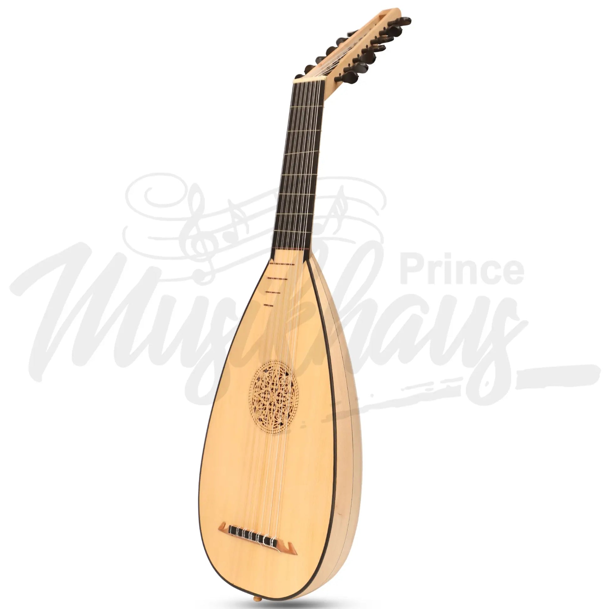 Heartland Travel Lute 7 Course Lacewood By Muzikkon Left Handed