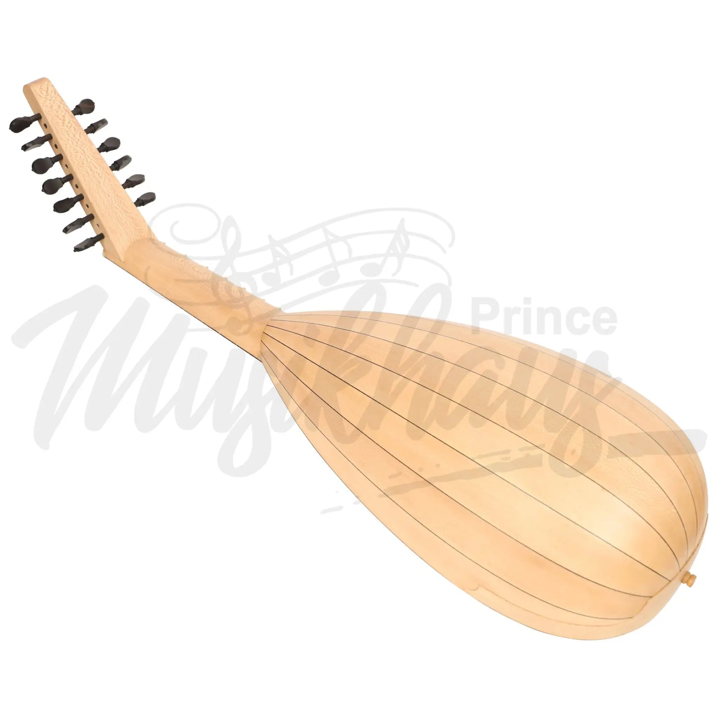 Heartland Travel Lute 7 Course Lacewood By Muzikkon Left Handed