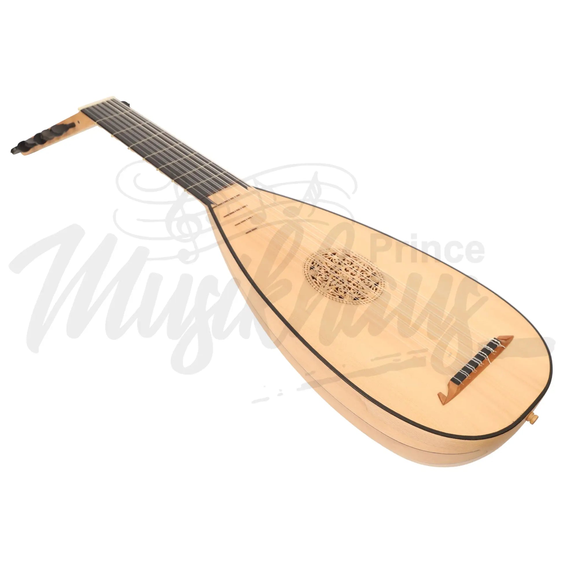 Heartland Travel Lute 7 Course Lacewood By Muzikkon Left Handed