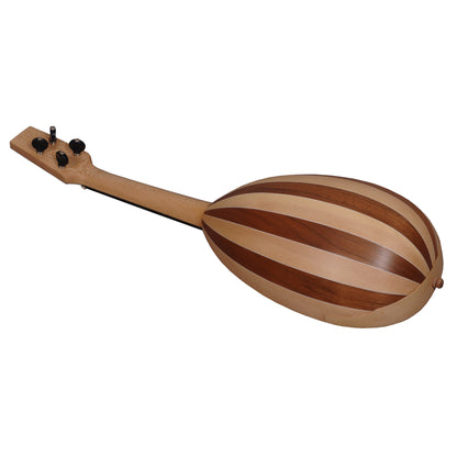 HEARTLAND BAROQUE UKULELE, 4 STRING CONCERT VARIEGATED WALNUT AND LACEWOOD LEFT HANDED